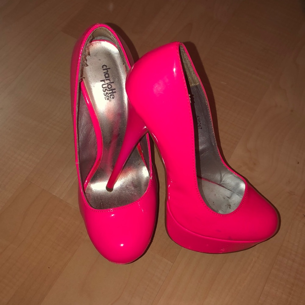 Hot pink heels